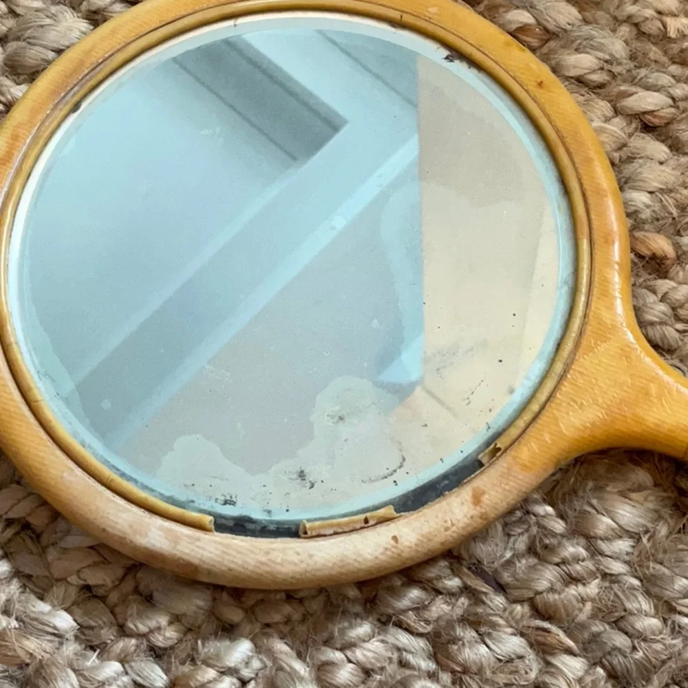 Antique Handheld Vanity Mirror